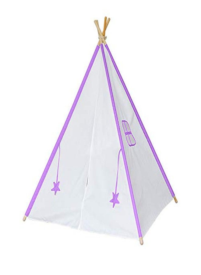 CREATIVE TEXTILES Tent House for Kids Cotton Tent House/Play House for 2 Yrs and Above Kids Purple Colour - Image 4